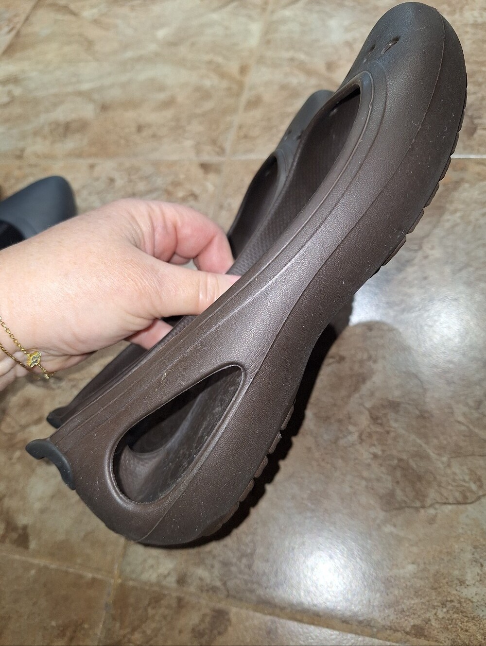 CROCS Navy, Black, Brown Casual Slip-On Shoes. 3 Pairs! - Picture 13 of 17
